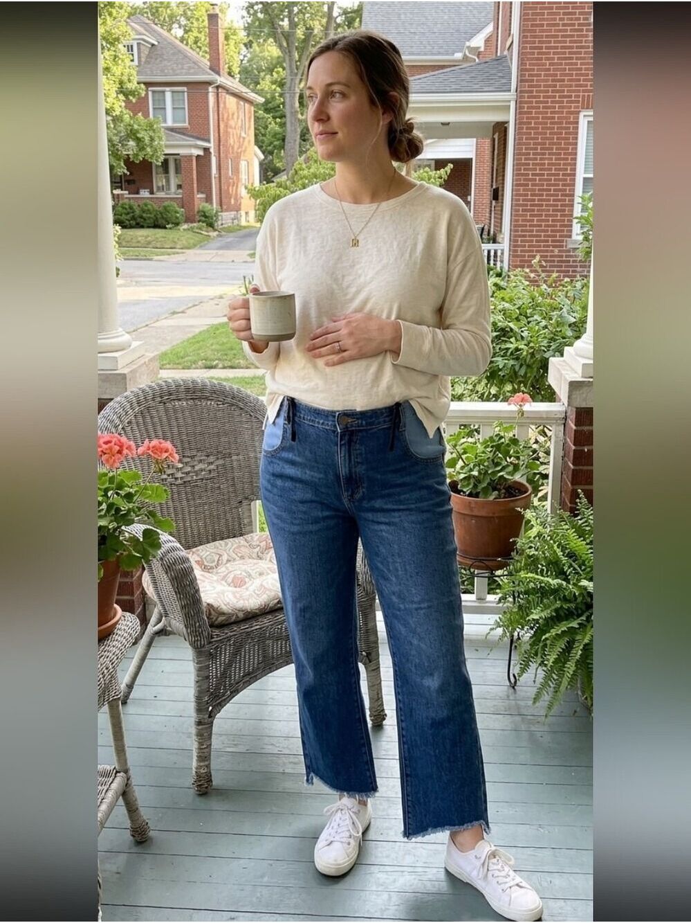A Golde Mimi Maternity Vintage Tyler Raw Hem Jeans Size S USA